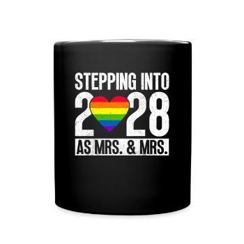 Gay Pride 2028 Mariage Mariage gay - Mug uni - noir - Devant
