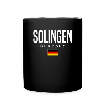 Solingen - Tasse einfarbig - Schwarz - Vorne