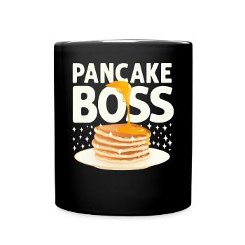 Pancake Lover Kids Pancake - Tasse einfarbig - Schwarz - Vorne