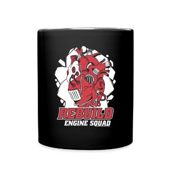 Rebuild Engine Squad Katheter-Transplantation offen - Tasse einfarbig - Schwarz - Vorne