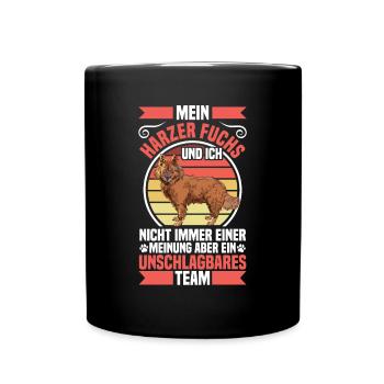 Harzer Fuchs is unbeatable herding dog herding fox - Full Colour Mug - black - Front
