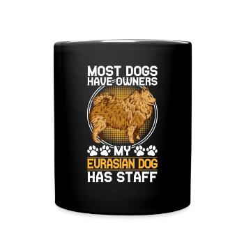 Eurasier has staff Eurasian Spitz - Full Colour Mug - black - Front