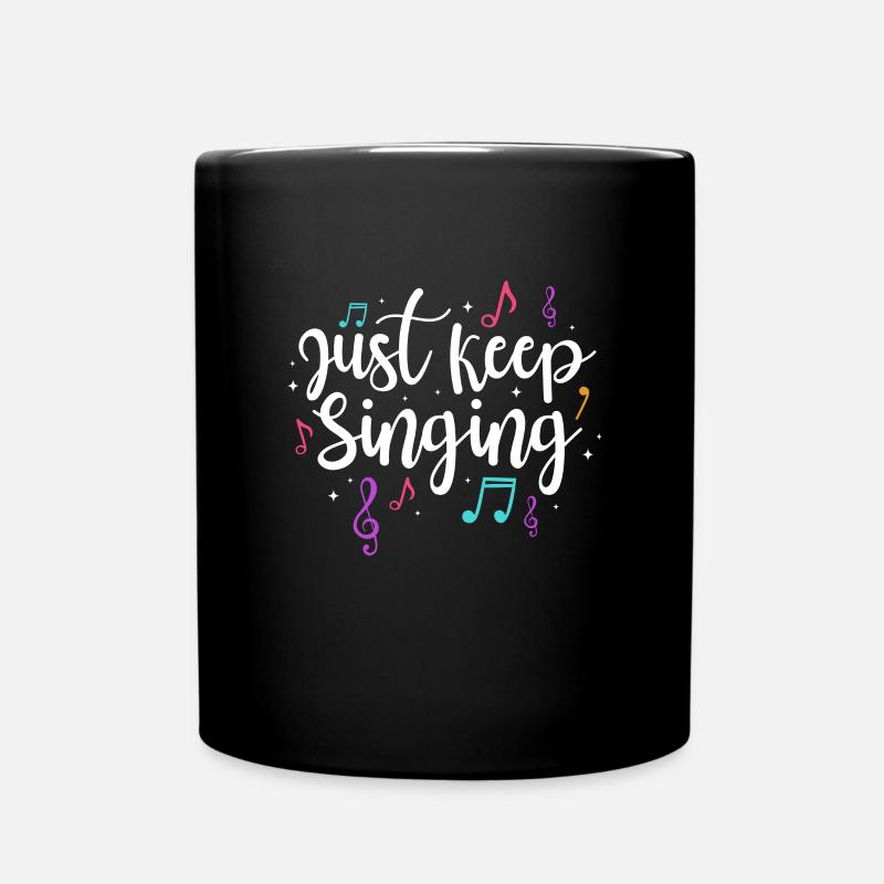 Singer Singer Singing Musician Gift - Full Colour Mug - black