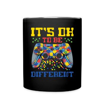 Autismus Awareness Day Autist Geschenk - Tasse einfarbig - Schwarz - Vorne