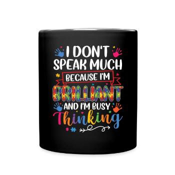 Autismus Awareness Day Autist Geschenk - Tasse einfarbig - Schwarz - Vorne
