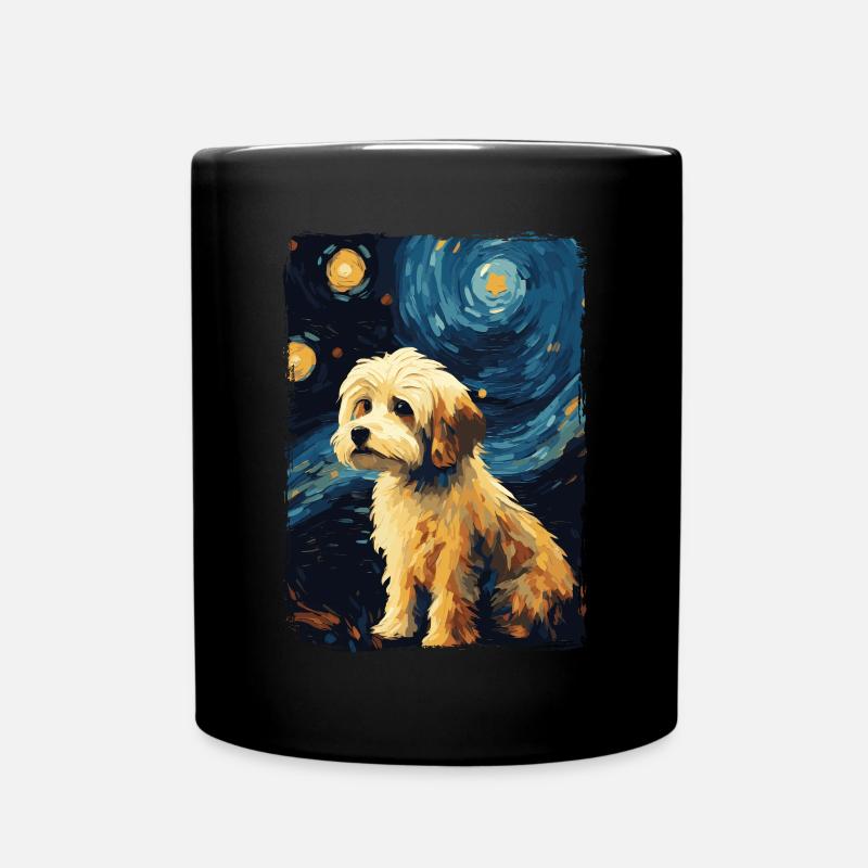 Havaneser Starry Night - Tasse einfarbig - Schwarz