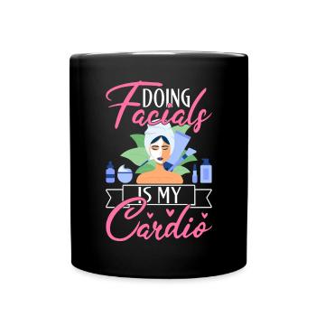 Skincare Esthetician Skin - Tasse einfarbig - Schwarz - Vorne