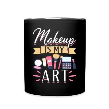 Makeup Artist Beautician & - Tasse einfarbig - Schwarz - Vorne