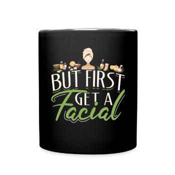 Skincare Esthetician Skin - Tasse einfarbig - Schwarz - Vorne