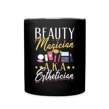 Skincare Esthetician Skin - Tasse einfarbig - Schwarz - Vorne