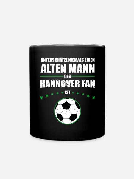 Alter Mann - Hannover Fan | Retro Vintage Design - Tasse einfarbig - Schwarz