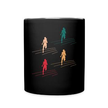 Cadeau coloré de dynamique d’équipe de relais - Mug uni - noir - Devant
