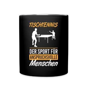 Cadeau sportif sophistiqué pour le tennis de table - Mug uni - noir - Devant
