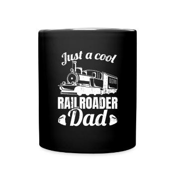 Railroad Father - Full Colour Mug - black - Front