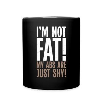 Funny Fat Gifts - Tasse einfarbig - Schwarz - Vorne