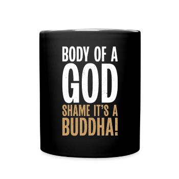 Funny Fat Gifts - Tasse einfarbig - Schwarz - Vorne