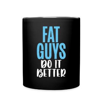 Cadeaux de graisse drôles - Mug uni - noir - Devant