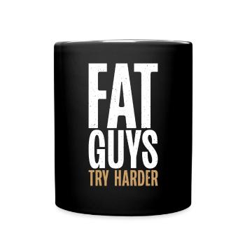Funny Fat Gifts - Tasse einfarbig - Schwarz - Vorne