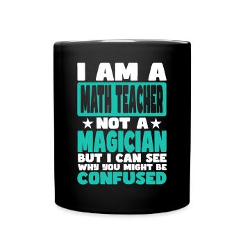Math Teacher - Full Colour Mug - black - Front