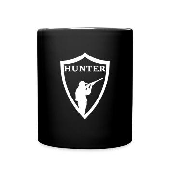 Hunter Badge Hunter Hunting Hobby Leisure - Full Colour Mug - black - Front