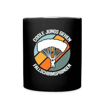 Skydiving Skydiver - Full Colour Mug - black - Front