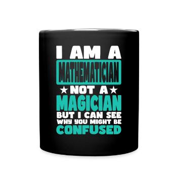 Mathematician - Full Colour Mug - black - Front