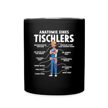 Anatomy of a carpenter - Full Colour Mug - black - Front