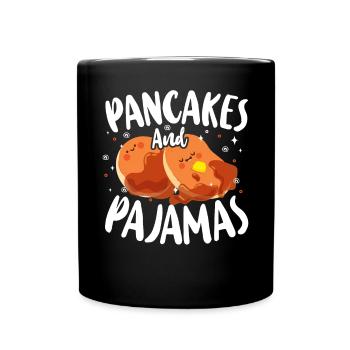 Pancake Lover Kids Pancakes & - Tasse einfarbig - Schwarz - Vorne