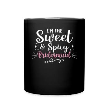 Junggesellin - Tasse einfarbig - Schwarz - Vorne