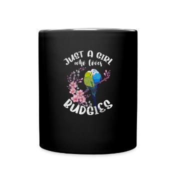 Perruche ondulée - Mug uni - noir - Devant