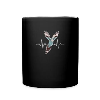 Perruche ondulée - Mug uni - noir - Devant