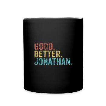 Good better Jonathan - Tasse einfarbig - Schwarz - Vorne