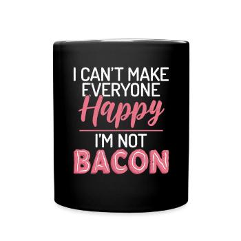 Funny Bacon Gifts - Full Colour Mug - black - Front