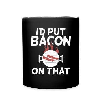 Funny Bacon Gifts - Full Colour Mug - black - Front