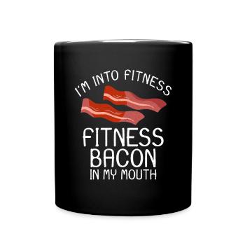 Funny Bacon Gifts - Full Colour Mug - black - Front