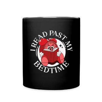 I read past my bedtime - Full Colour Mug - black - Front