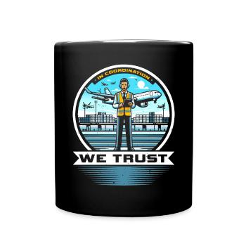 Airport Logistics Coordinator Aviation Airport - Full Colour Mug - black - Front