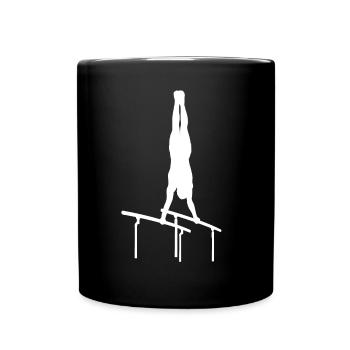 Power and elegance – gymnasts in action - Full Colour Mug - black - Front