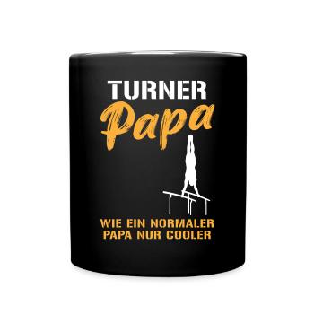 Turner Papa – Sporty Coolness Combined - Full Colour Mug - black - Front