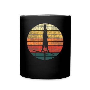 Gymnastique au coucher du soleil – Équilibre et beauté - Mug uni - noir - Devant