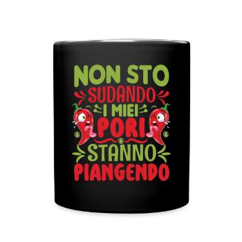 Je ne transpire pas mes pores pleurent - Chili Cook - Mug uni - noir - Devant