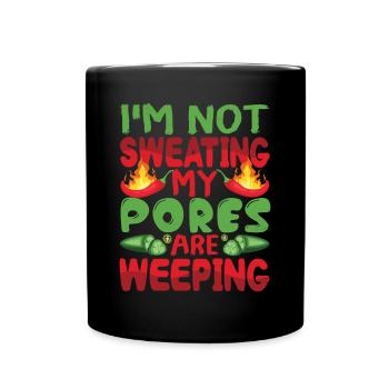 Je ne transpire pas mes pores pleurent - Chili Cook - Mug uni - noir - Devant