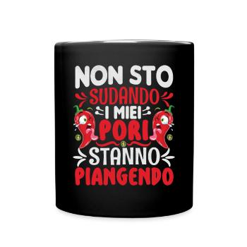 Je ne transpire pas mes pores pleurent - Chili Cook - Mug uni - noir - Devant