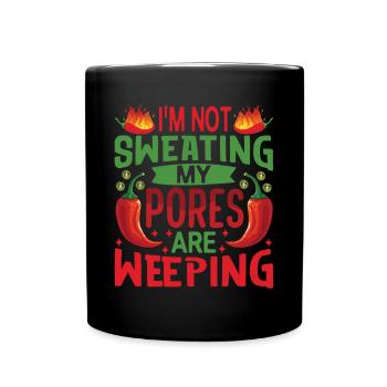Je ne transpire pas mes pores pleurent - Chili Cook - Mug uni - noir - Devant