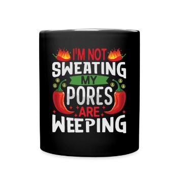 Je ne transpire pas mes pores pleurent - Chili Cook - Mug uni - noir - Devant