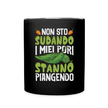 Je ne transpire pas mes pores pleurent - Chili Cook - Mug uni - noir - Devant