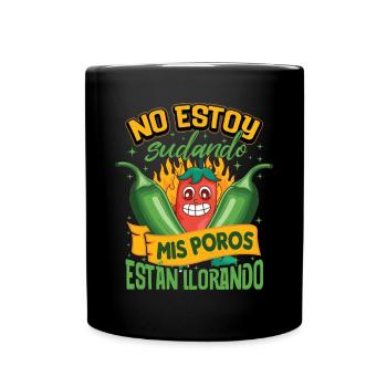 Je ne transpire pas mes pores pleurent - Chili Cook - Mug uni - noir - Devant