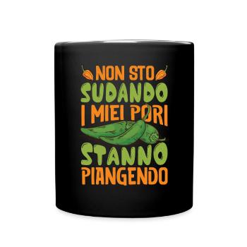 Je ne transpire pas mes pores pleurent - Chili Cook - Mug uni - noir - Devant