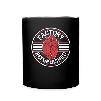 Greffe de cathéter remise à neuf en usine ouverte - Mug uni - noir - Devant
