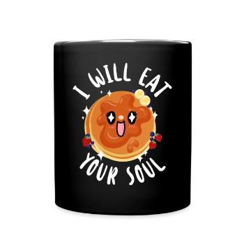 Pancake Lover Kids I Will Eat Your - Full Colour Mug - black - Front